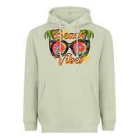 Matcha beach vibes Heavyweight Hoodie - RacoonDesign