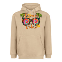 Mushroom beach vibes Heavyweight Hoodie - RacoonDesign
