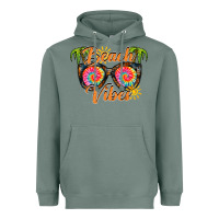 Sage beach vibes Heavyweight Hoodie - RacoonDesign
