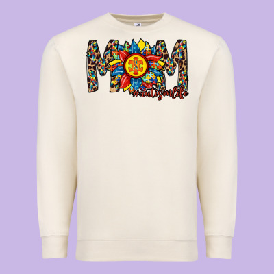 Mom Autism Premium Sweatshirt Designed By Racoondesign