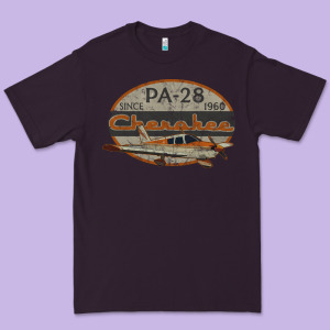 Piper Cherokee Pa 28 Retro Vintage Design Premium Tee Designed By Lanvoart