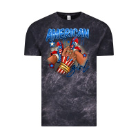 Cloud Black Afro american girl sneakers Vintage Tee - RanaPortraitStore