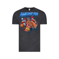 Vintage Black Afro american girl sneakers Vintage Tee - RanaPortraitStore
