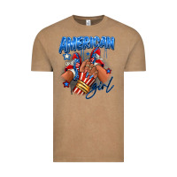 Vintage Coffee Afro american girl sneakers Vintage Tee - RanaPortraitStore