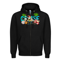 Black Cruise Life Zipper Hoodie - CowhideDigitalArt