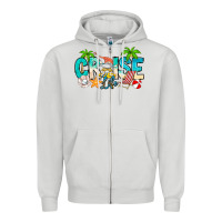 Dove Grey Cruise Life Zipper Hoodie - CowhideDigitalArt