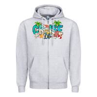 Heather Grey Cruise Life Zipper Hoodie - CowhideDigitalArt