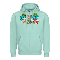 Seafoam Cruise Life Zipper Hoodie - CowhideDigitalArt