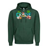 Sports Green Cruise Life Zipper Hoodie - CowhideDigitalArt