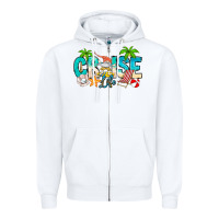 White Cruise Life Zipper Hoodie - CowhideDigitalArt