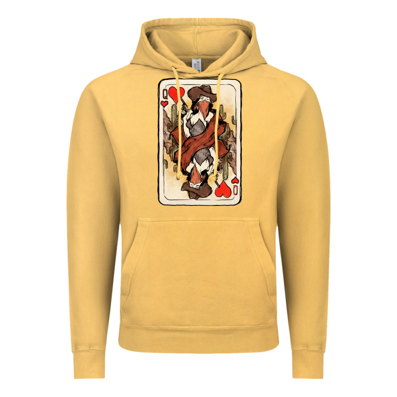 Queen Of Hearts Cowgirl Vintage Hoodie by HowdyJamesFarm | Teevron
