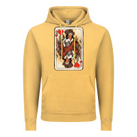 Vintage Mustard Queen Of Hearts Cowgirl Vintage Hoodie - HowdyJamesFarm