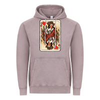 Vintage Zinc Queen Of Hearts Cowgirl Vintage Hoodie - HowdyJamesFarm