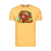 Vintage Mustard Turkey pumpkins Vintage Tee - NancyCooperArtShop