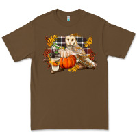 Cacao Fall Barn Owl Premium Tee - LillyAllenDesigns