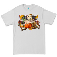 Dove Grey Fall Barn Owl Premium Tee - LillyAllenDesigns