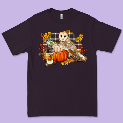 Fall Barn Owl Premium Tee Designed By Lillyallendesigns