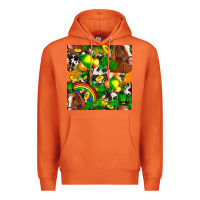 Carrot St. Patrick's Day Horse With Balloons Premium Hoodie - FaDigitalArtStudio