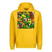 Lemon St. Patrick's Day Horse With Balloons Premium Hoodie - FaDigitalArtStudio