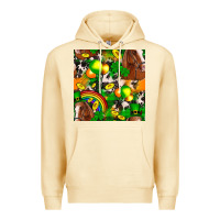 Pina Colada St. Patrick's Day Horse With Balloons Premium Hoodie - FaDigitalArtStudio