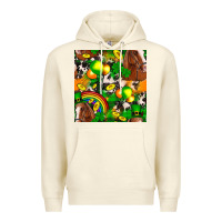 Sandshell St. Patrick's Day Horse With Balloons Premium Hoodie - FaDigitalArtStudio