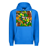 True Royal St. Patrick's Day Horse With Balloons Premium Hoodie - FaDigitalArtStudio