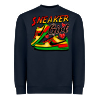 Navy sneaker girl Heavyweight Sweatshirt - FaDigitalArtStudio