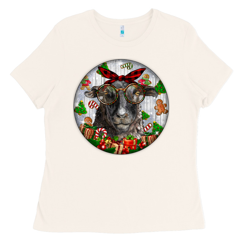 Christmas Dorper Sheep Ladies Tee by LillyAllenDesigns | Teevron