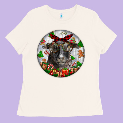 Christmas Dorper Sheep Ladies Tee Designed By Lillyallendesigns