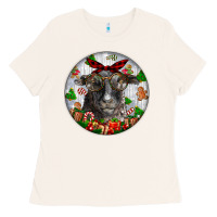 Bone christmas dorper sheep Ladies Tee - LillyAllenDesigns