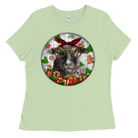 Matcha christmas dorper sheep Ladies Tee - LillyAllenDesigns