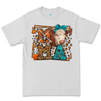 Dove Grey Western Fall Cow Mama Premium Tee - LillyAllenDesigns