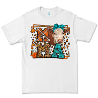 White Western Fall Cow Mama Premium Tee - LillyAllenDesigns