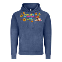 Vintage Denim fueled by ıced coffee and anxiety Vintage Hoodie - TumblerDesignByShophia