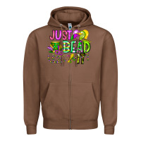 Chestnut Just Bead it Zipper Hoodie - CowhideDigitalArt