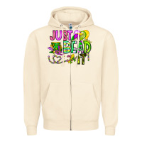 Sandshell Just Bead it Zipper Hoodie - CowhideDigitalArt