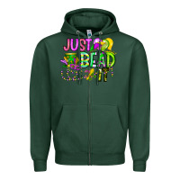 Sports Green Just Bead it Zipper Hoodie - CowhideDigitalArt