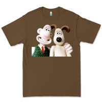 The Man With His Dog Taking Selfie W.a.l.l.a.c.e Premium Tee | Teevron