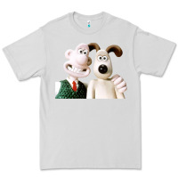 Dove Grey the man with his dog taking selfie w.a.l.l.a.c.e Premium Tee - lanVoArt