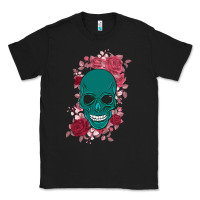 Black Skull with flowers Classic Tee - Bettercallsaul
