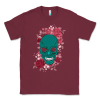 Burgundy Skull with flowers Classic Tee - Bettercallsaul