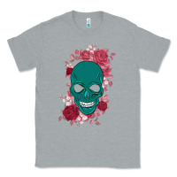 Heather Grey Skull with flowers Classic Tee - Bettercallsaul