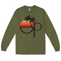 Army Green ocean pacific Long Sleeve Tee - lanVoArt