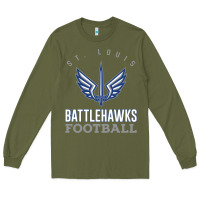 Army Green stl battlehawks football! xfl Long Sleeve Tee - lanVoArt