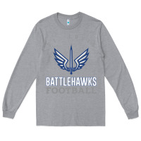 Heather Grey stl battlehawks football! xfl Long Sleeve Tee - lanVoArt