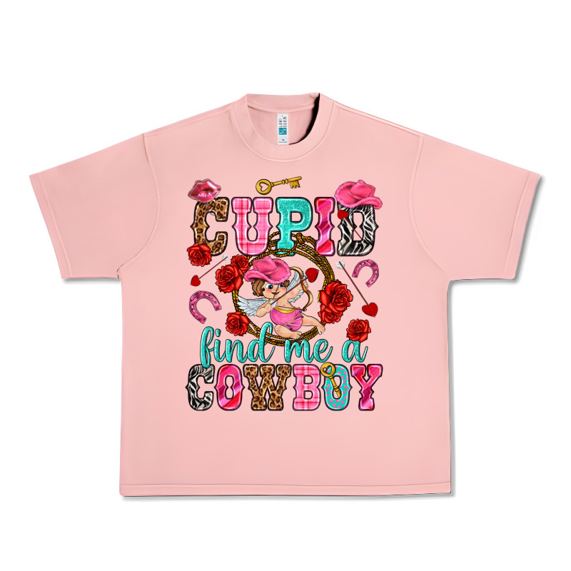 Cupid Find Me A Cowboy Valentine's Day Urban Heavy Tee by HowdyJamesFarm | Teevron
