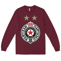 Burgundy fk partizan Long Sleeve Tee - lanVoArt