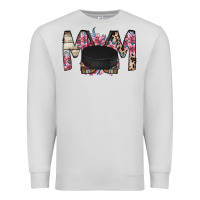 Dove Grey mom hockey flower Premium Sweatshirt - RacoonDesign
