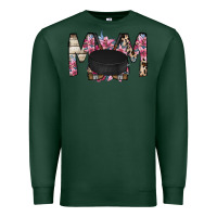 Sports Green mom hockey flower Premium Sweatshirt - RacoonDesign