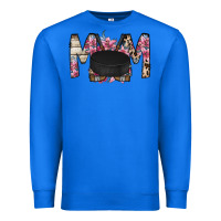 True Royal mom hockey flower Premium Sweatshirt - RacoonDesign